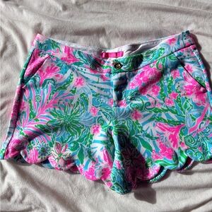 Lilly Pulitzer stretch Pink and Green Shorts